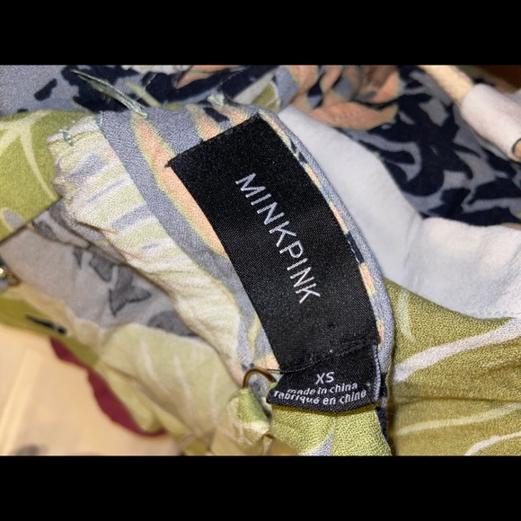 MINKPINK Green Leafs Spaghetti Strap Romper - Picture 7 of 8